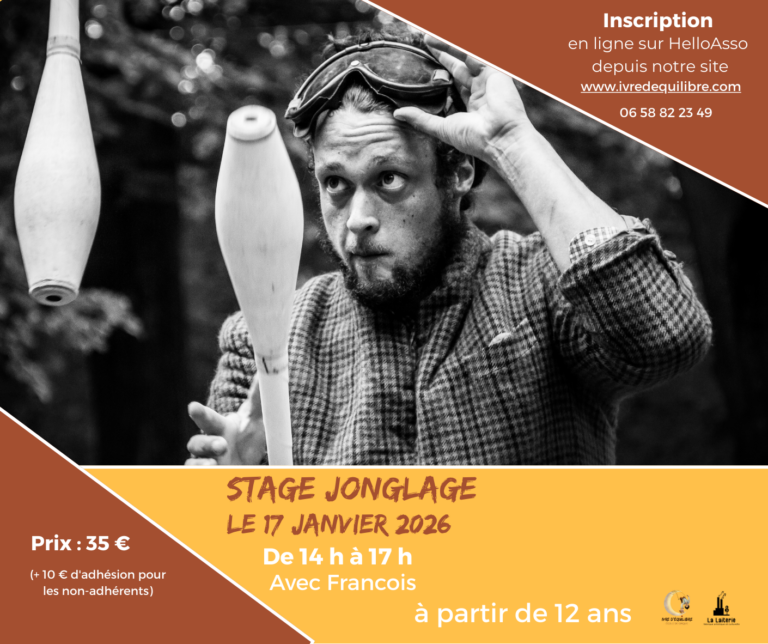 Lire la suite à propos de l’article Stage Jonglage avec François