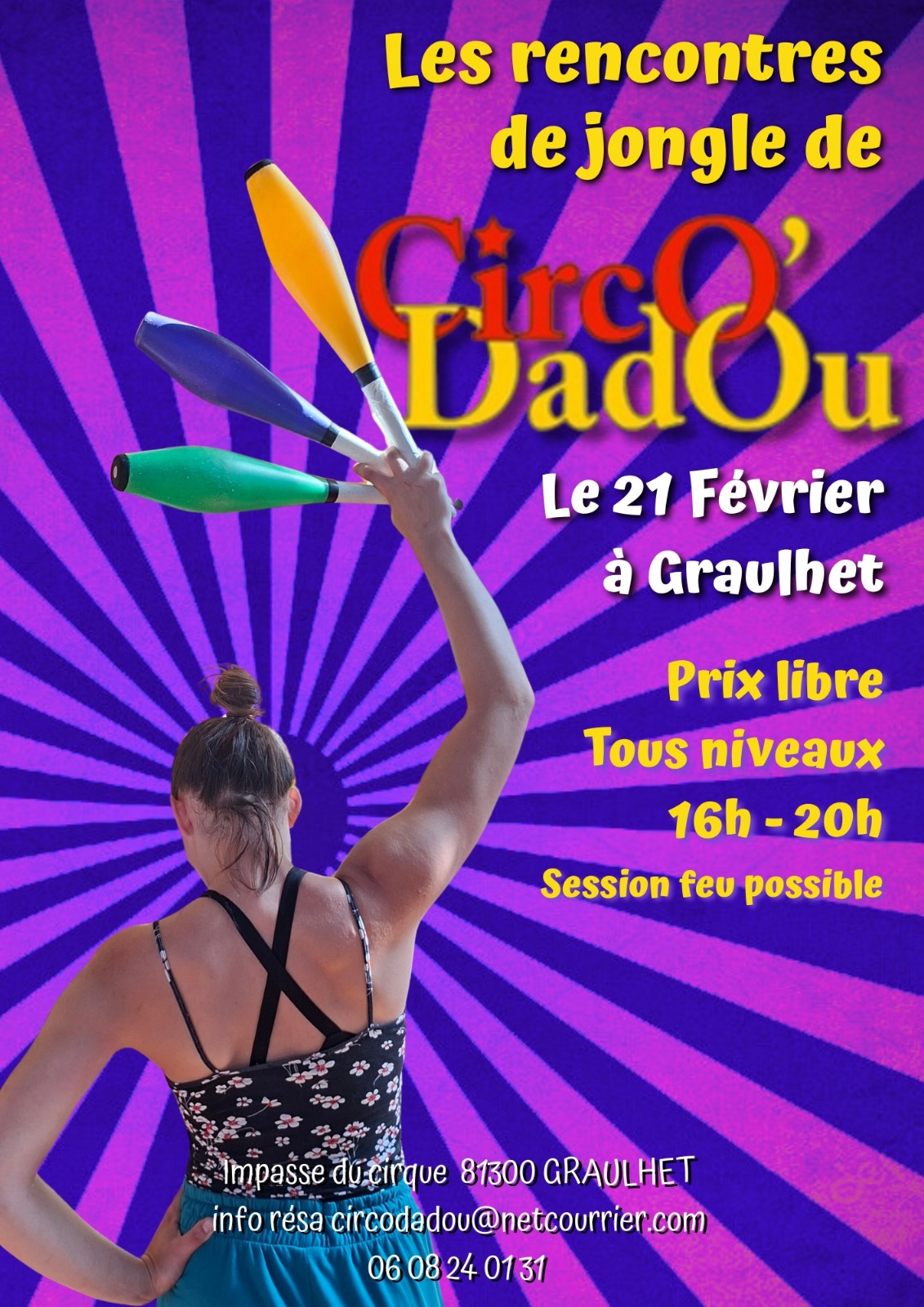 Lire la suite à propos de l’article Stage Jonglage avec Marie