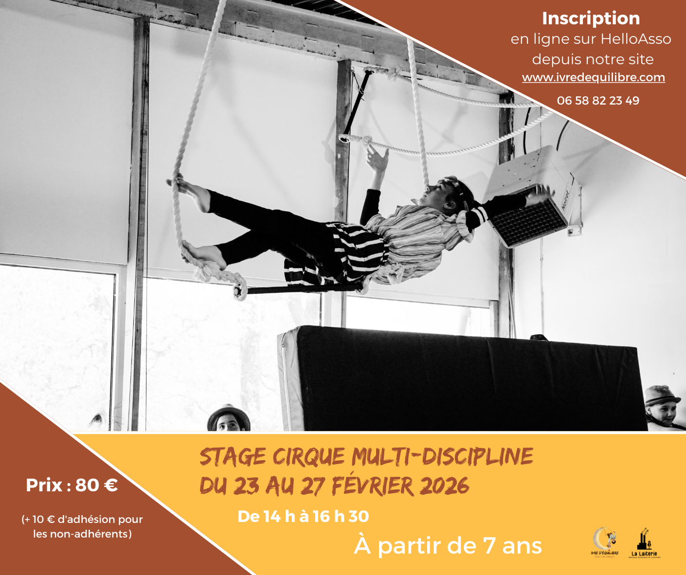 Lire la suite à propos de l’article Stage 7 ans multi-discipline avec Ivre d&rsquo;équilibre