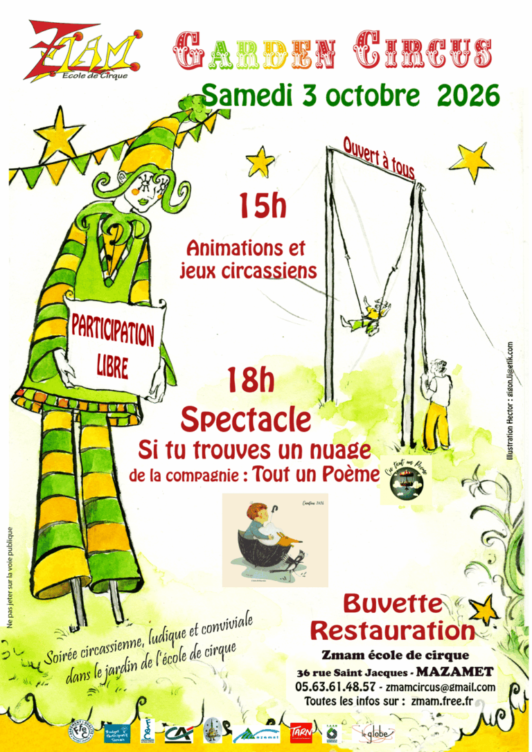 Garden circus , samedi 3 octobre 2026